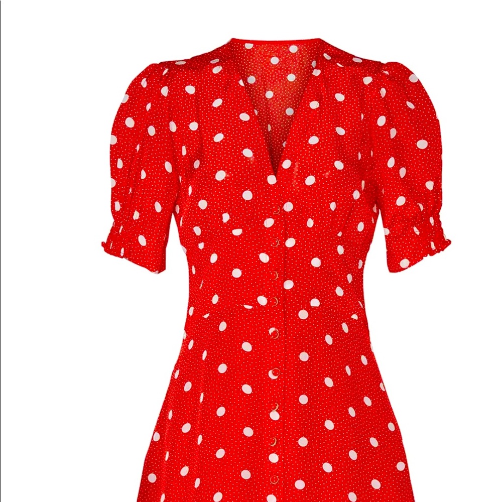 The kooples red polka dot dress brand new